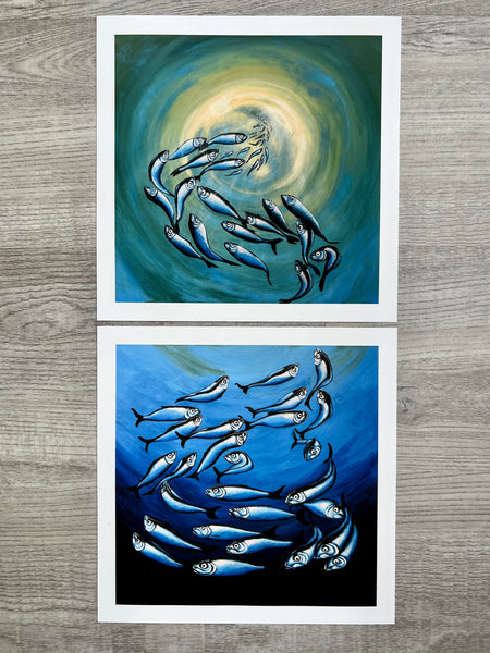 Herring Ball Above print