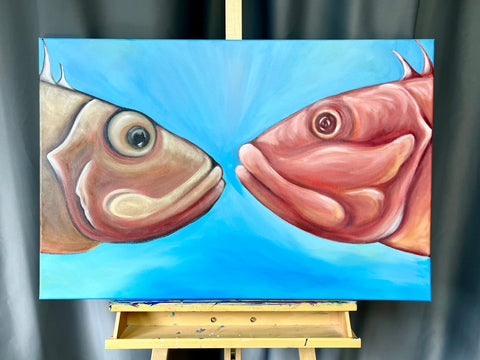 Rockfish Saying Hello Original Art