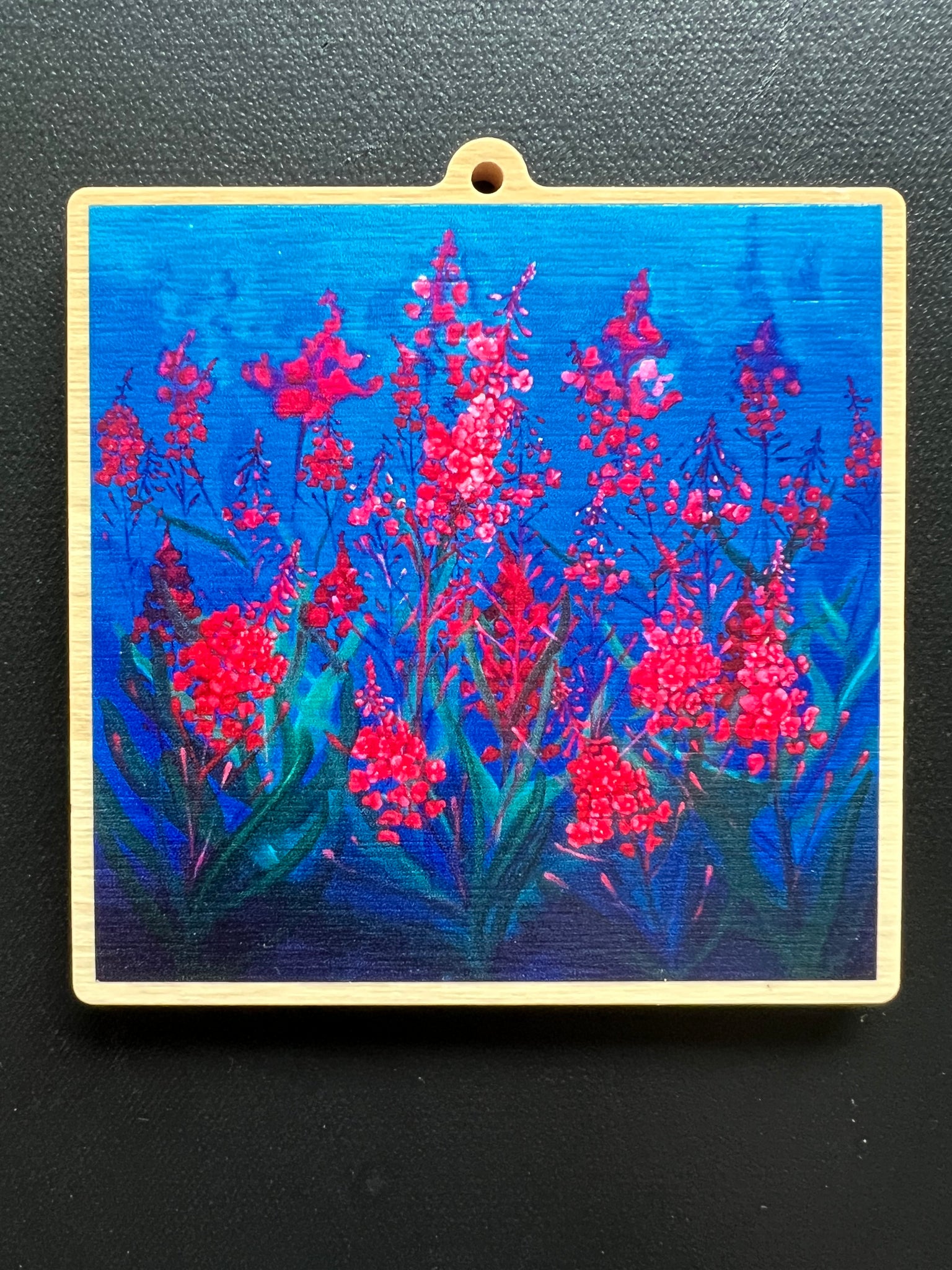 Fireweed Wooden Ornament