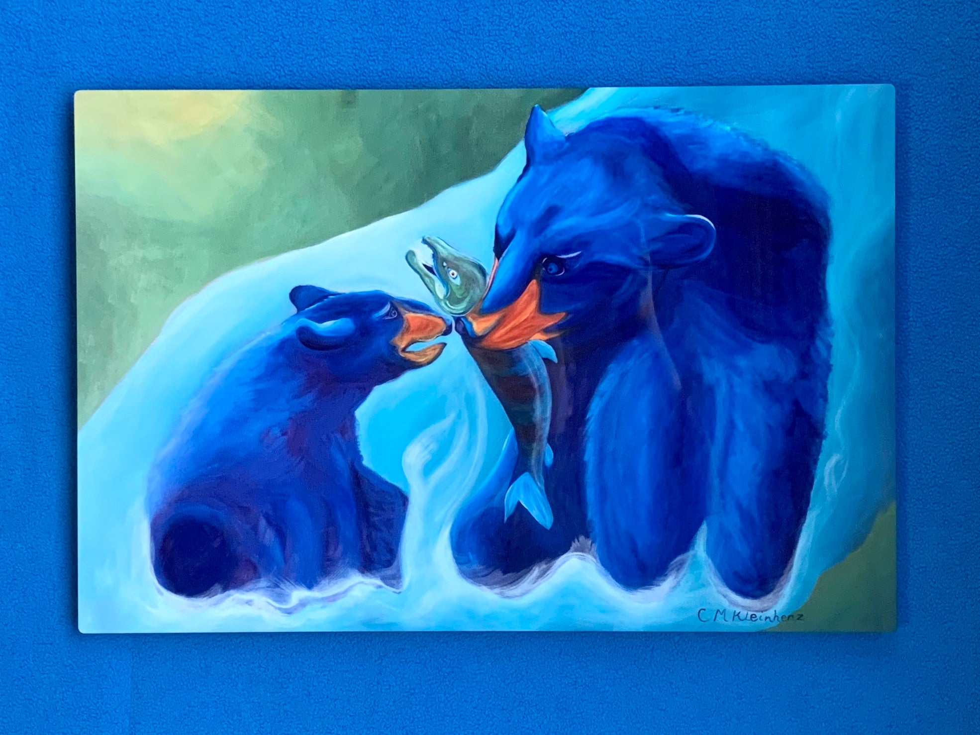 Bear Metal Print