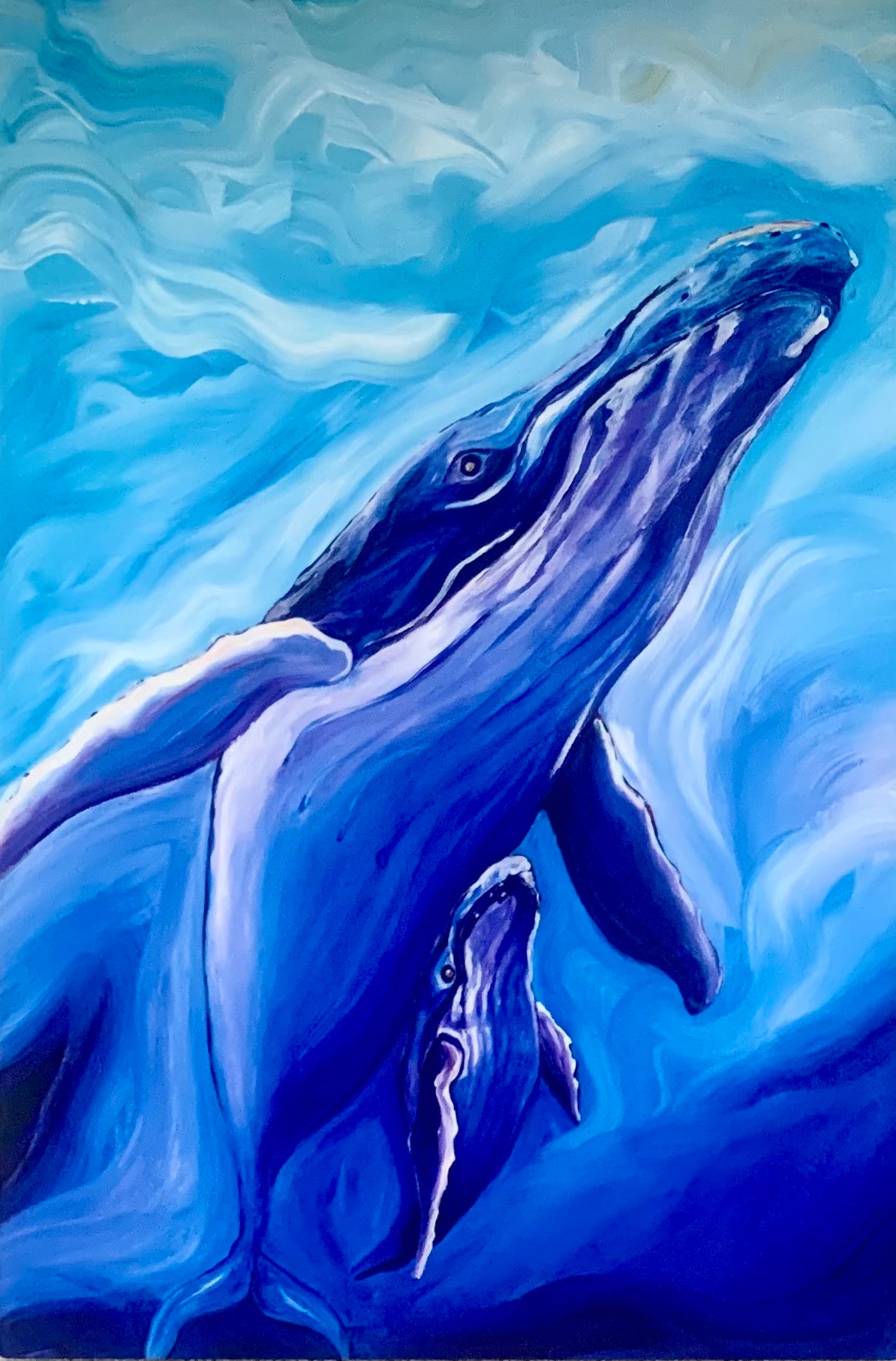 Purple Humpback Whales