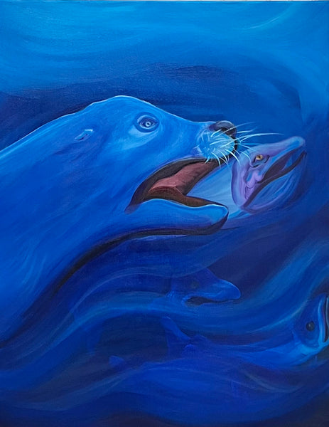 Sea Lion Below Original Art